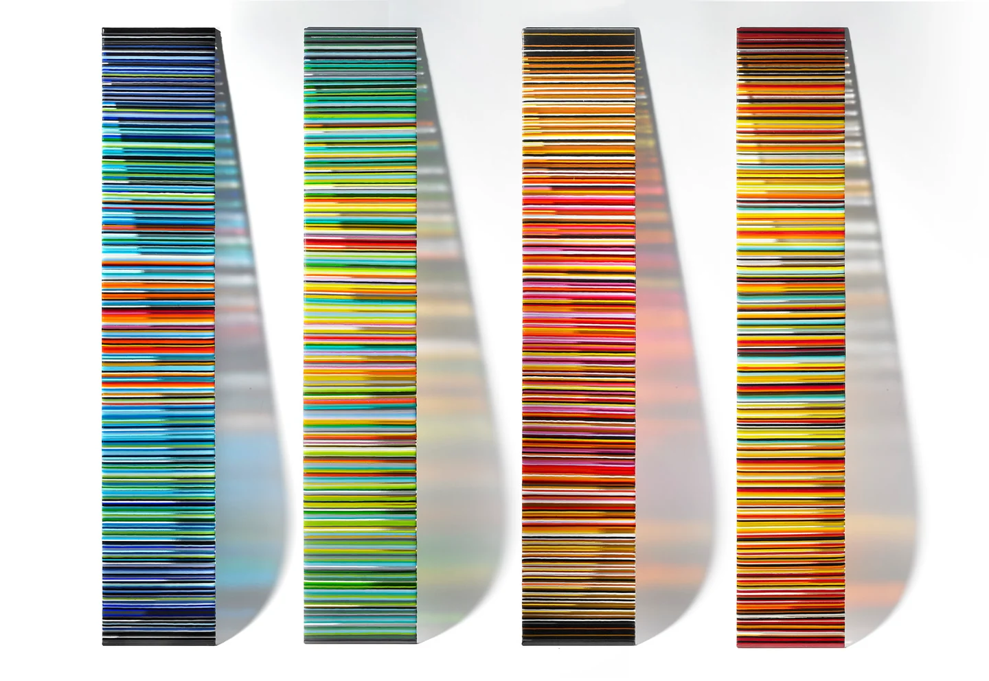 Artwork photograph: Four Striped Panels